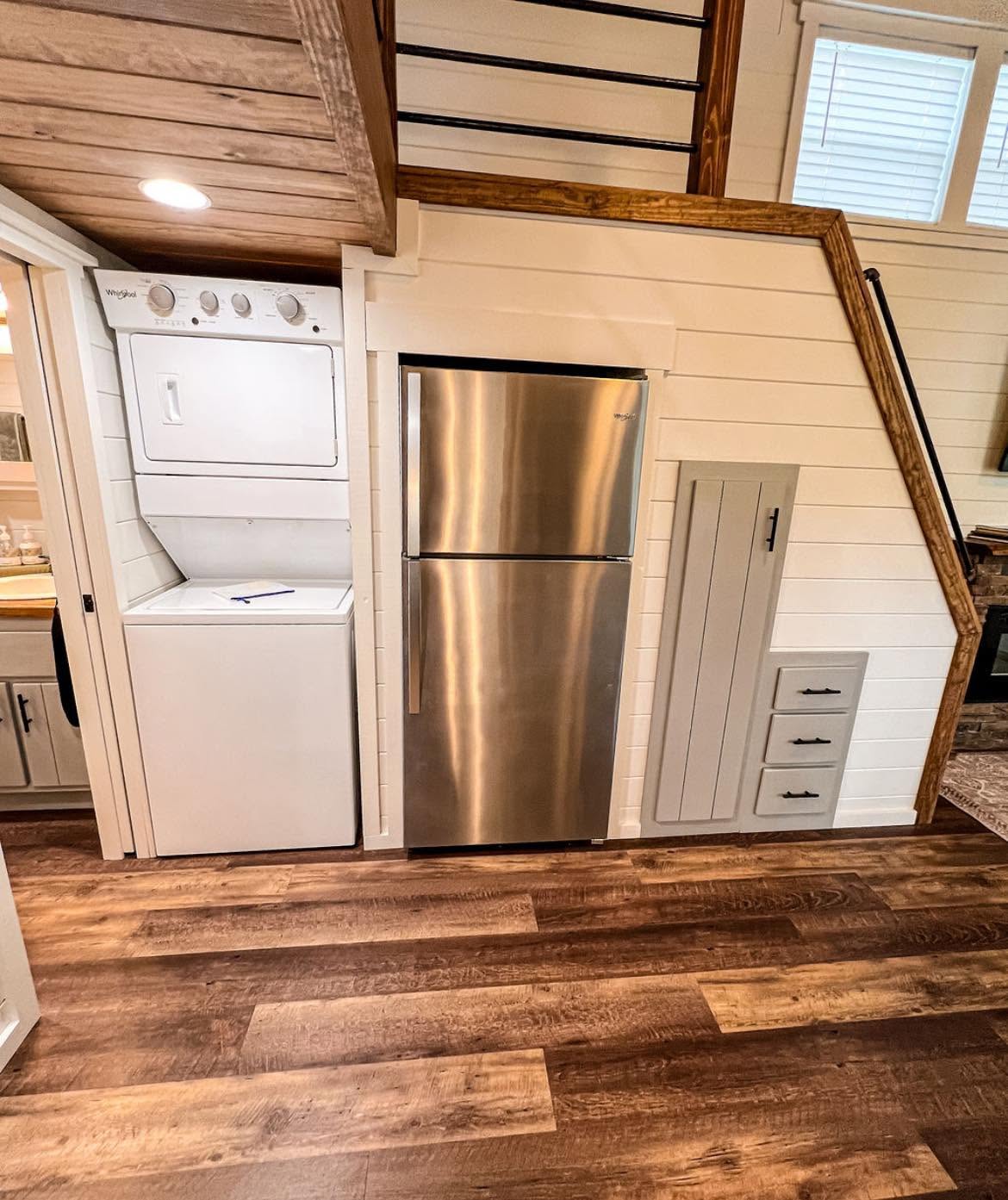 Kelsey 1.0 — in-unit stacked washer and dryer with extra storage